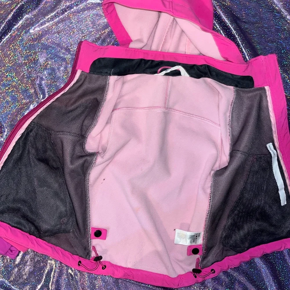 Girls pink waterproof H&M jacket